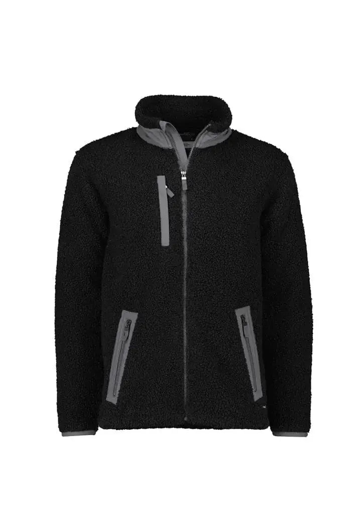 Syzmik Workwear Unisex Streetworx Full Zip Sherpa Fleece ZT285 Work Wear Syzmik Black XXS